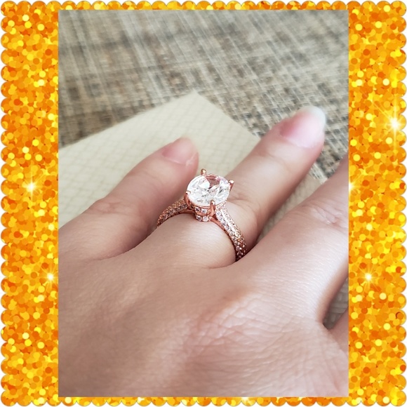 SIZE 8💥FLASH SALE💥❤18K Rose Gold Sapphire❤ - Picture 8 of 8